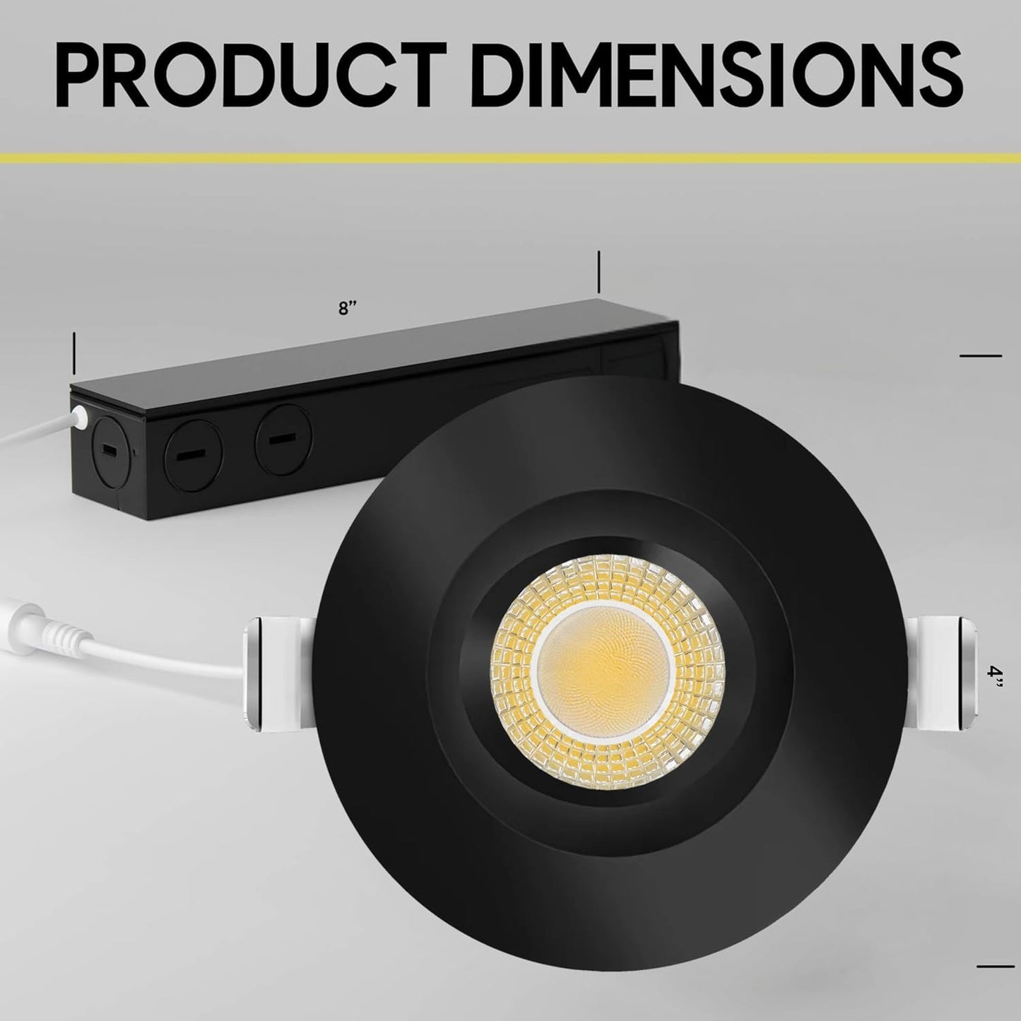 P-7515 3 inch Regress Gimbal Round Black HO, 15-20W, 1400-2100 Lumens, 5CCT Recessed Light
