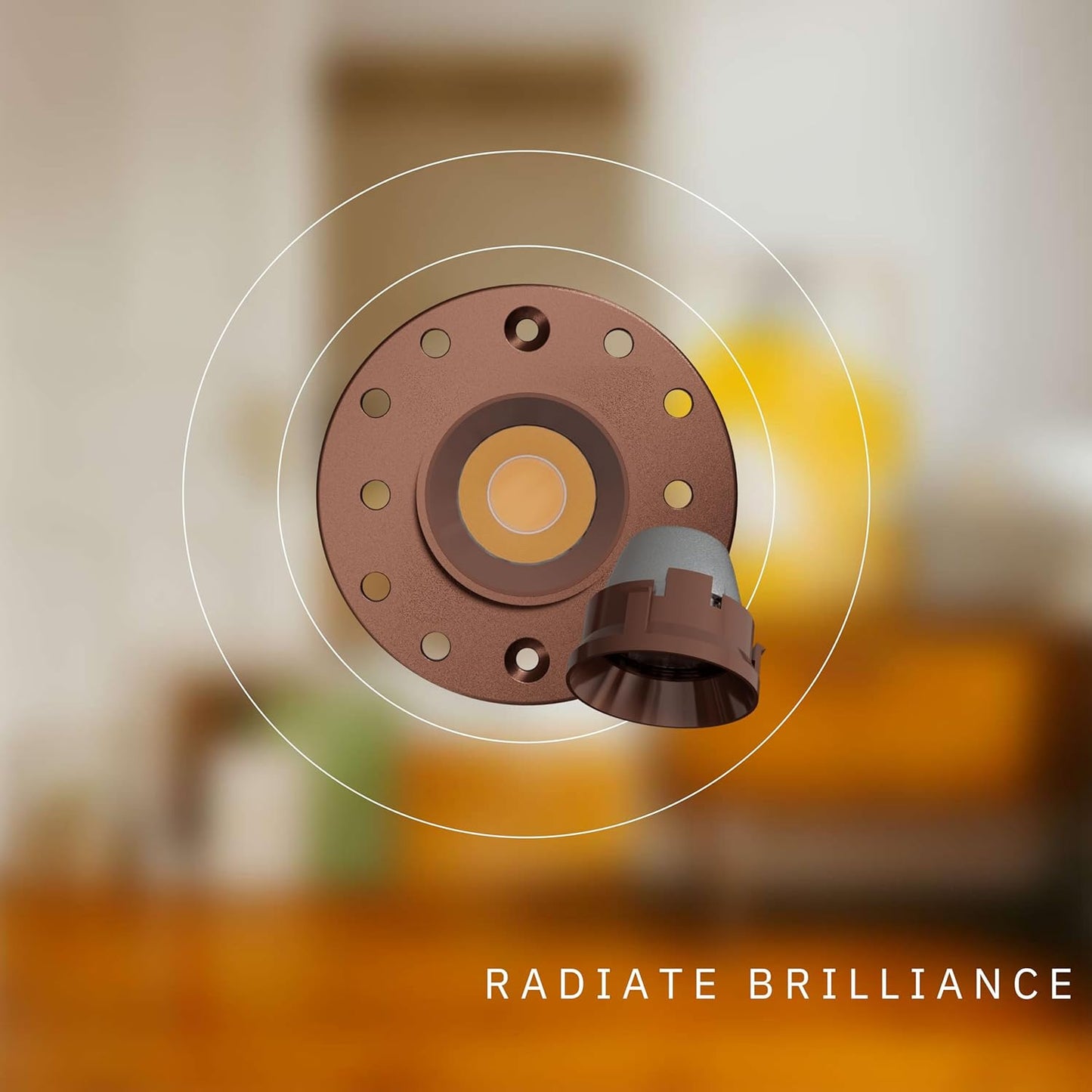 P-6562 1 Inch Trimless Round, Bronze Finish 15 Watts, 1200 Lumens 5CCT Recessed Light