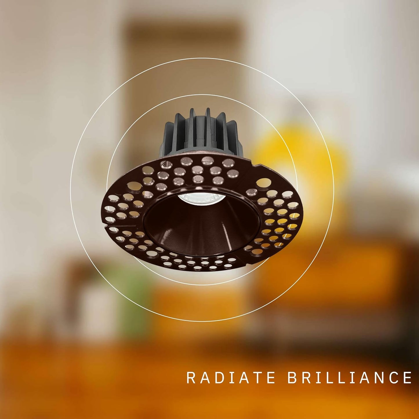 P-6352 2 Inch Trimless Round Bronze 8W 700 Lumens 5CCT Recessed Light