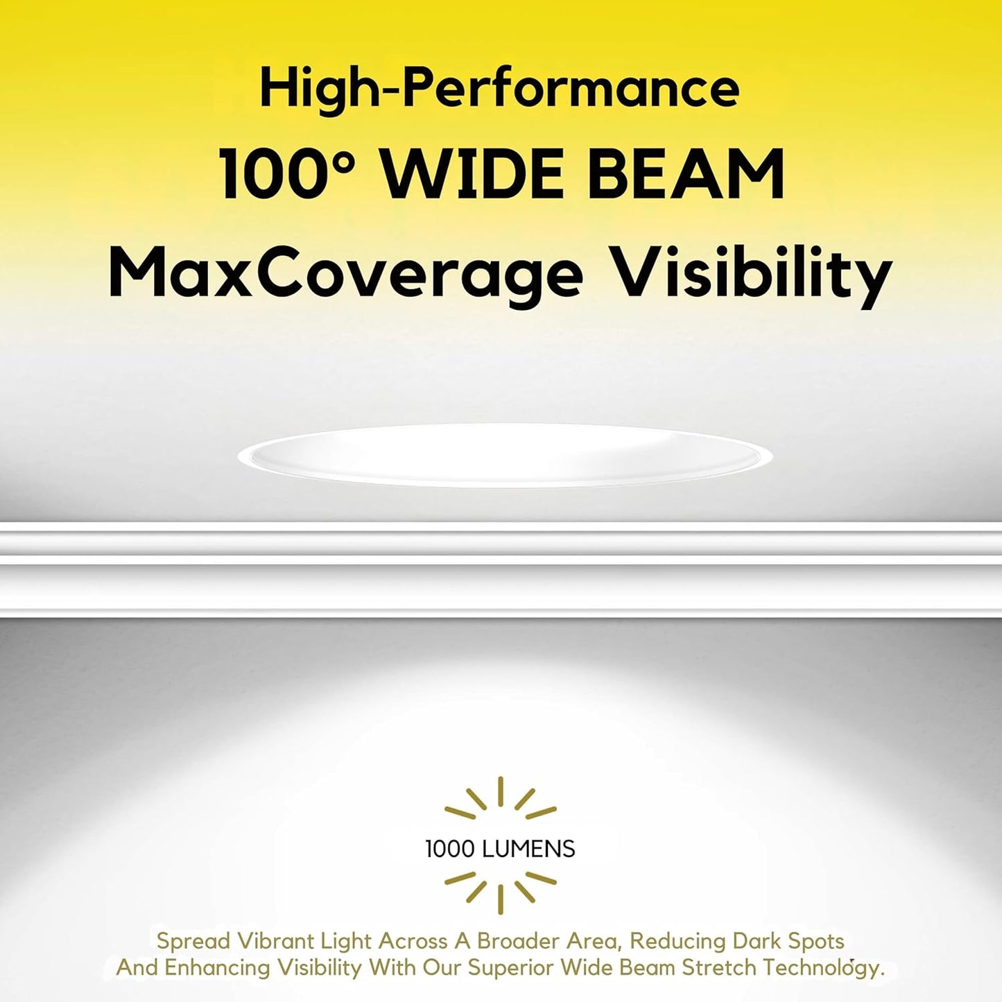 P-6979 4 inch Retrofit Square Downlight Luminaire, Bronze Finish, 10W=100W, 1000 Lumens, 5CCT