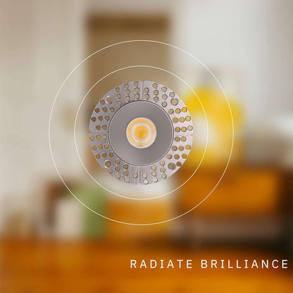 P-6422 3 Inch Trimless Round, Nickel Finish 9 Watts, 850 Lumens 5CCT Recessed Light