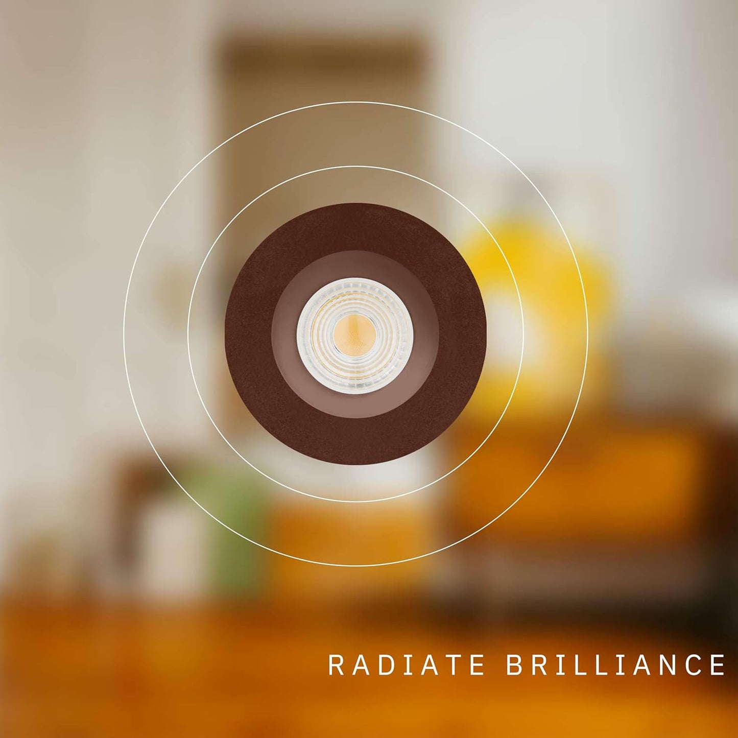 P-6448 4 Inch Round, Bronze Finish 15 Watts, 1550 Lumens 5CCT Recessed Light