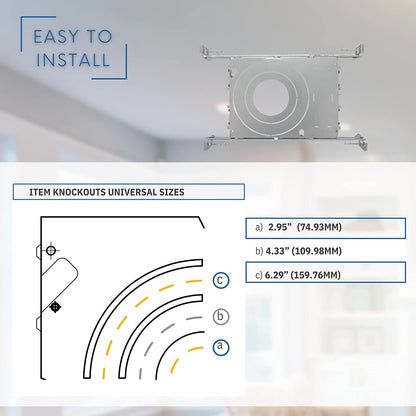 P-5265 New Construction Mounting Plate for LED Recessed Lighting Kits