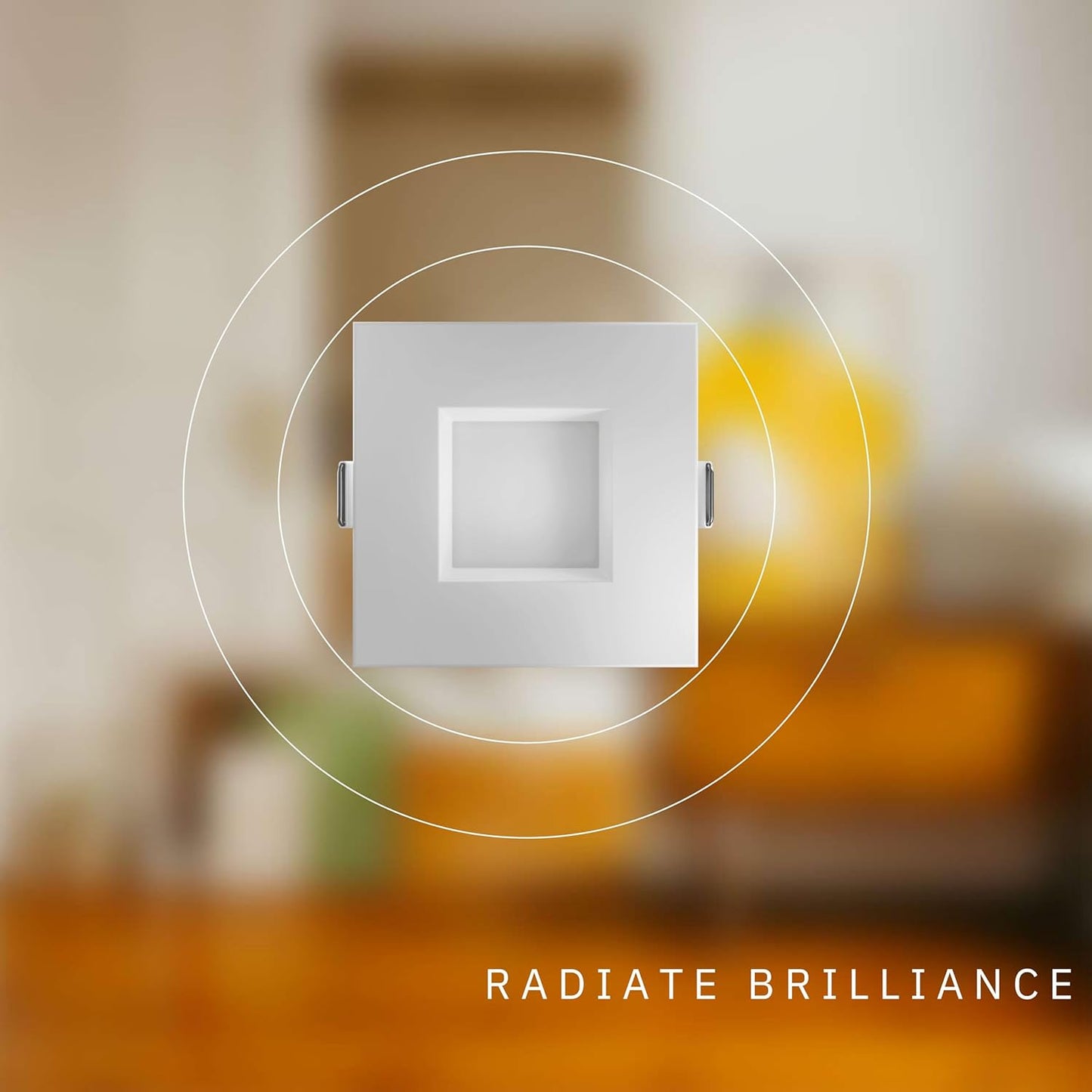 P-5132 3 Inch Square White 10W 700 Lumens 5CCT Slim Light