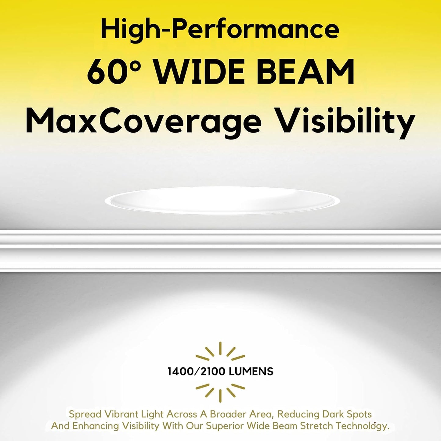 P-7503 3 inch Trimless Round Wall-Wash Black HO, 15/20W, 1400/2100 Lumens, 5CCT Recessed Light