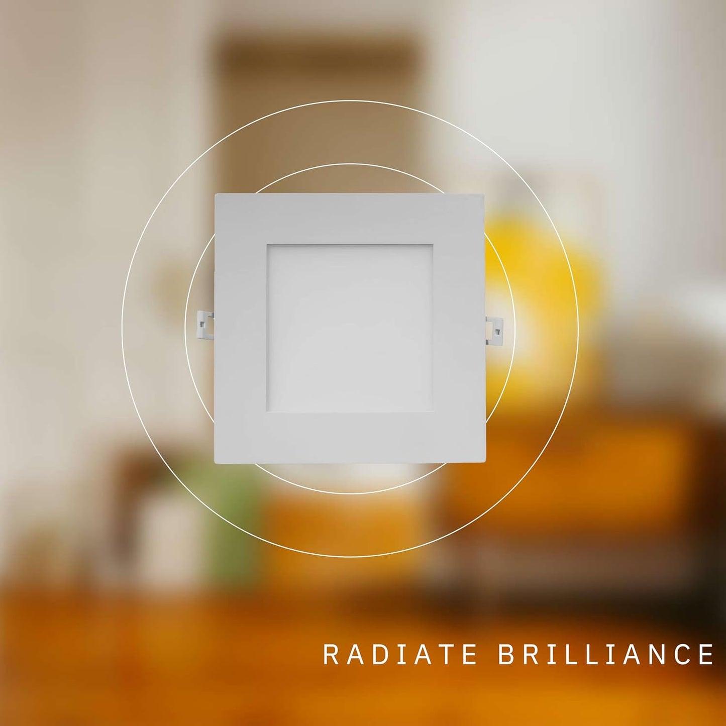 P-5148 8 Inch Square White 24W 2200 Lumens 3CCT Slim Ultra-Thin light