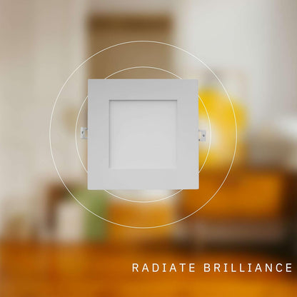 P-5148 8 Inch Square White 24W 2200 Lumens 3CCT Slim Ultra-Thin light