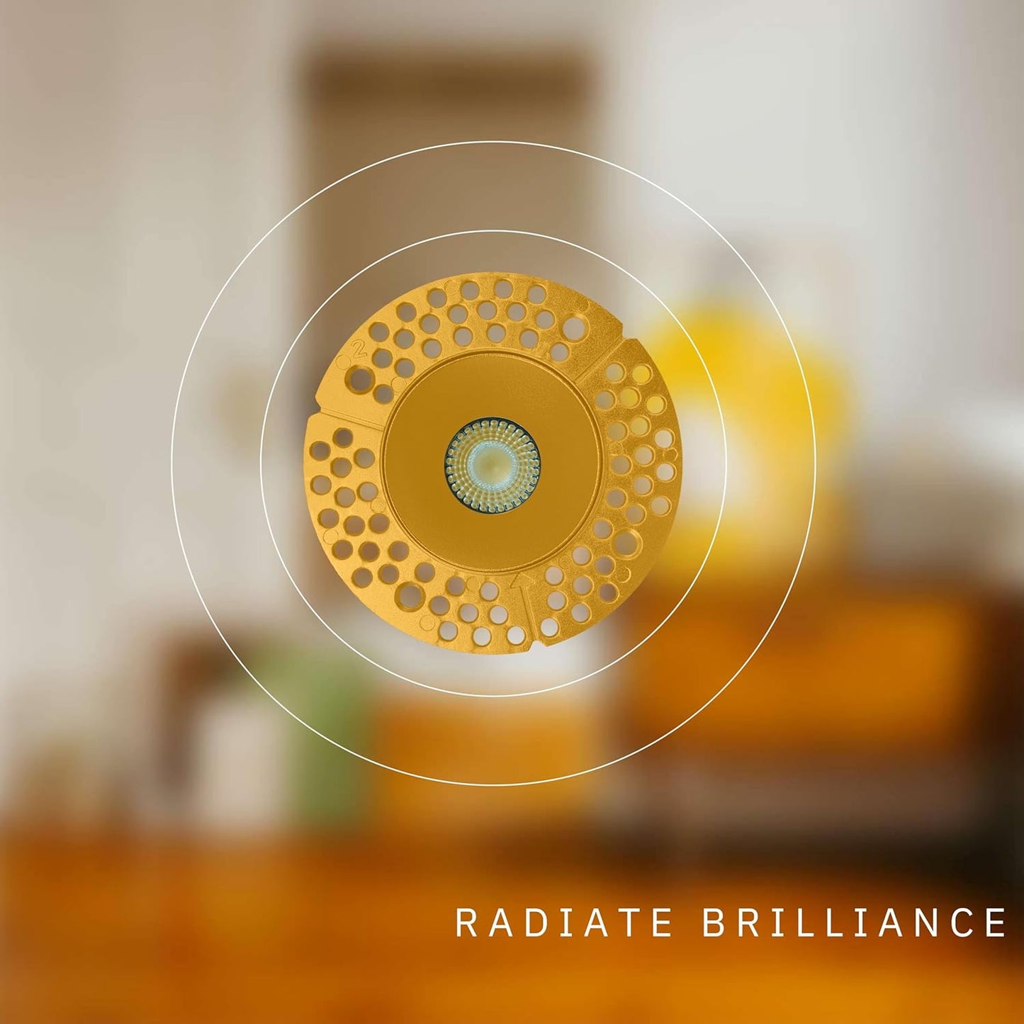P-6413 2 Inch Trimless Round, Brass Finish 8 Watts, 700 Lumens 5CCT Recessed Light