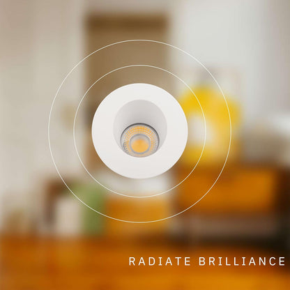 P-6033 3 Inch Wall Wash White Round 24W 1800 Lumens 5CCT Recessed Light