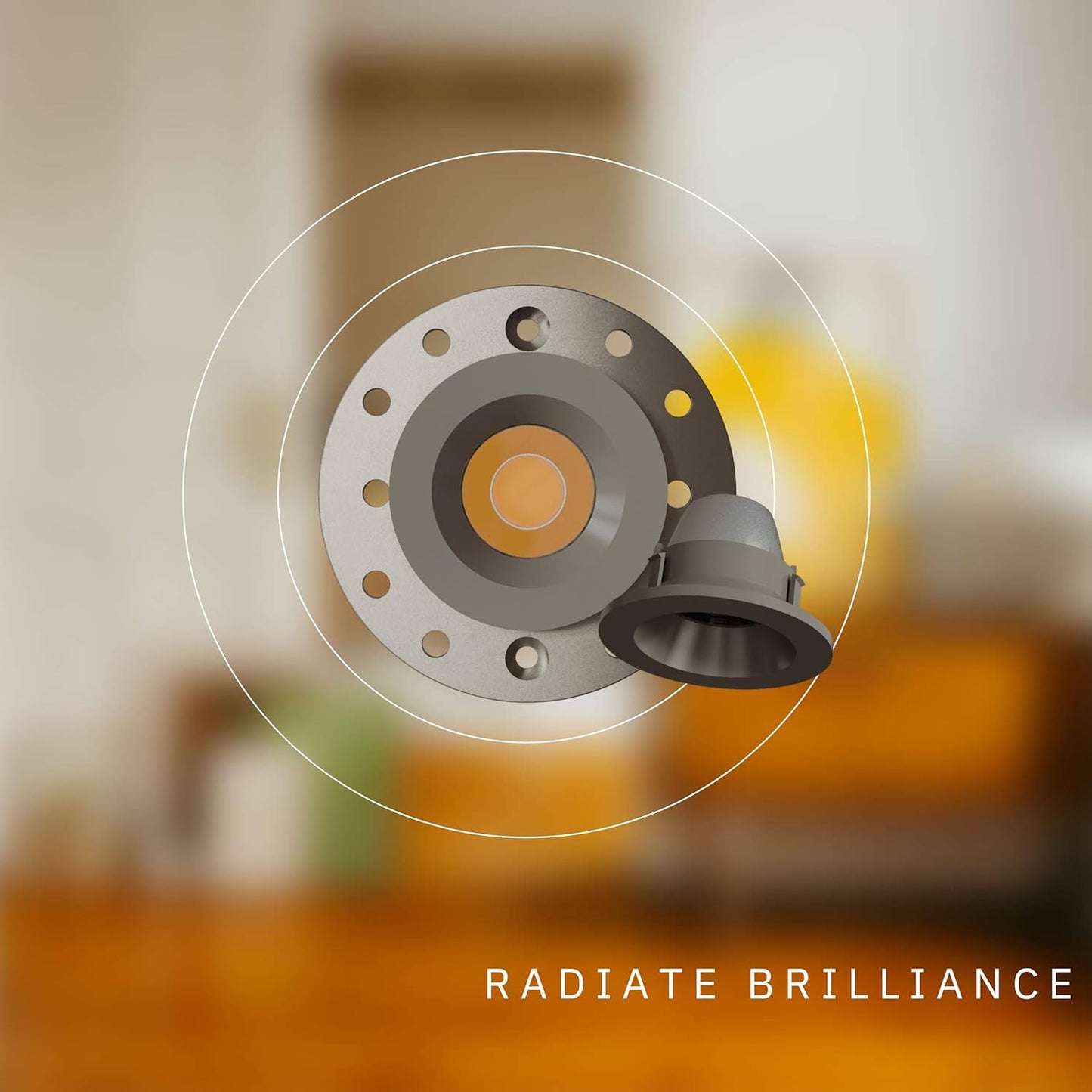 P-6573 1 Inch Round, Nickel Finish 15 Watts, 1200 Lumens 5CCT Recessed Light