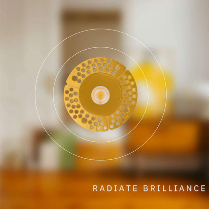 P-6425 3 Inch Trimless Round, Brass Finish 9 Watts, 850 Lumens 5CCT Recessed Light