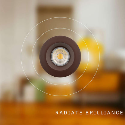 P-5901 4 Inch Round Bronze Smooth 15W 1100 Lumens 5CCT Recessed Light