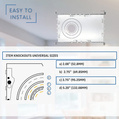 P-5266 New Construction Universal Mounting Plate for LED Recessed Lighting Kits