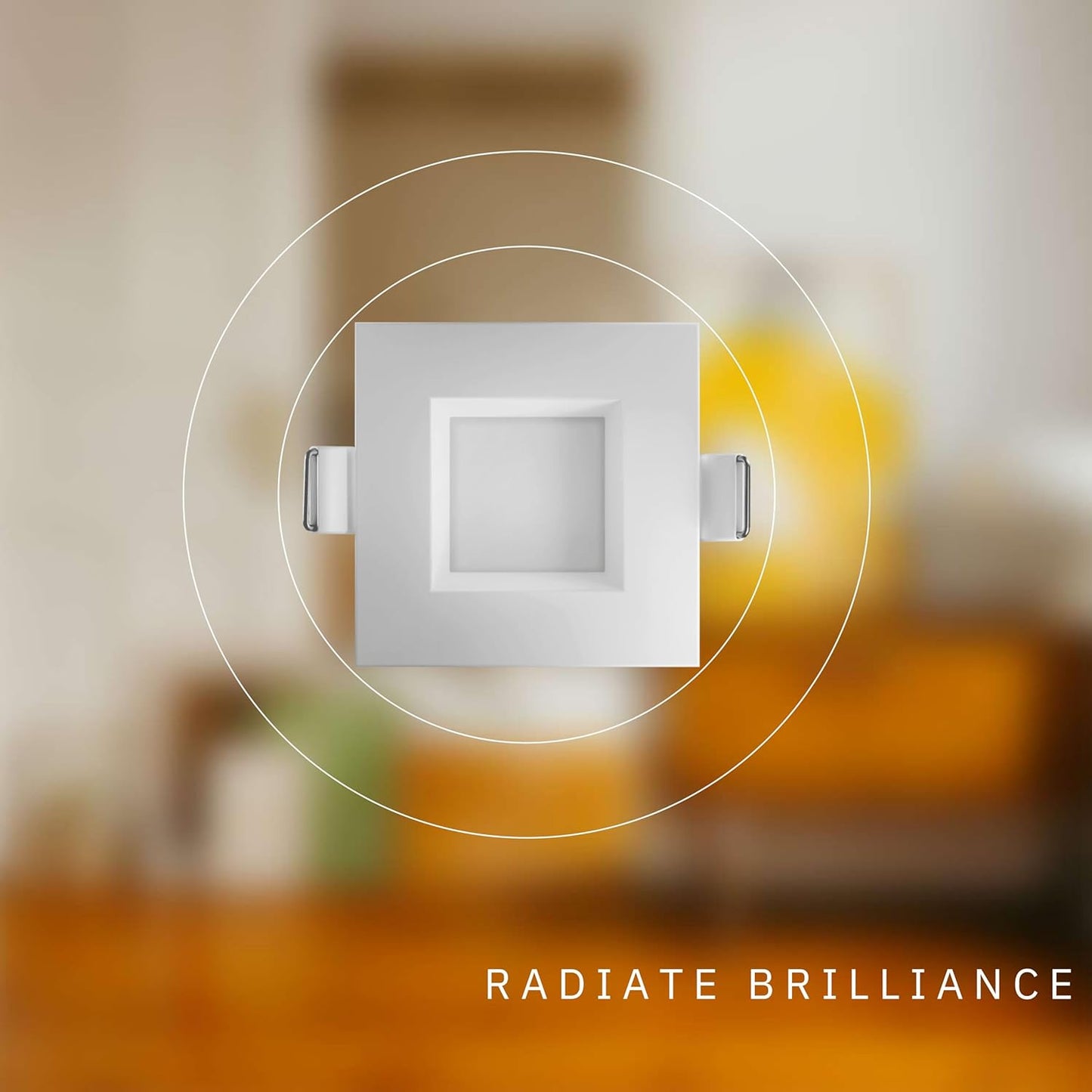 P-5481 2 Inch Square White 8W 500 Lumens 5CCT Slim Light