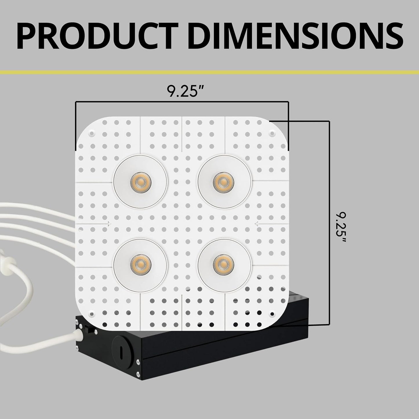 P-7389 2 inch Trimless Quadruple Head Round White 32W, 2800 Lumens, 5CCT Recessed Light