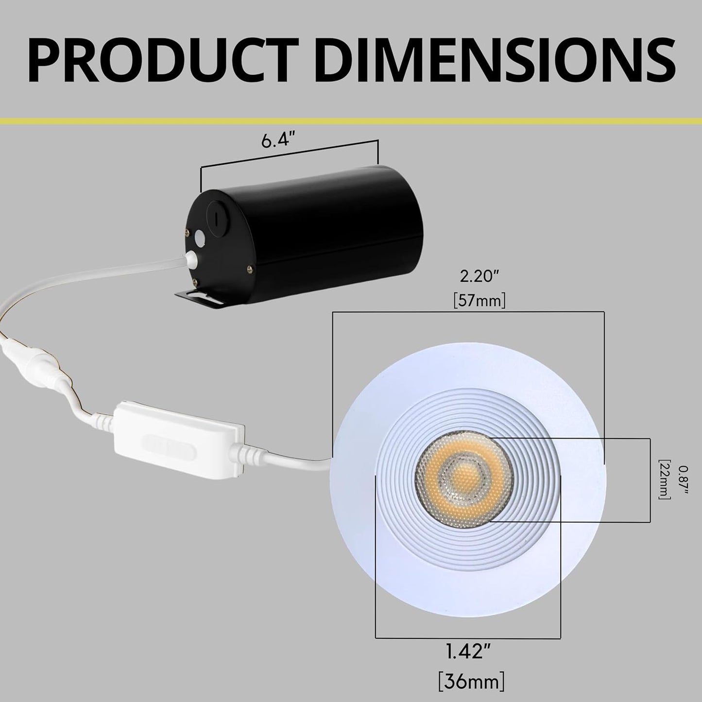 P-7474 1.5 inch Baffle Round White, 7W, 600 Lumens, 5CCT Recessed Light