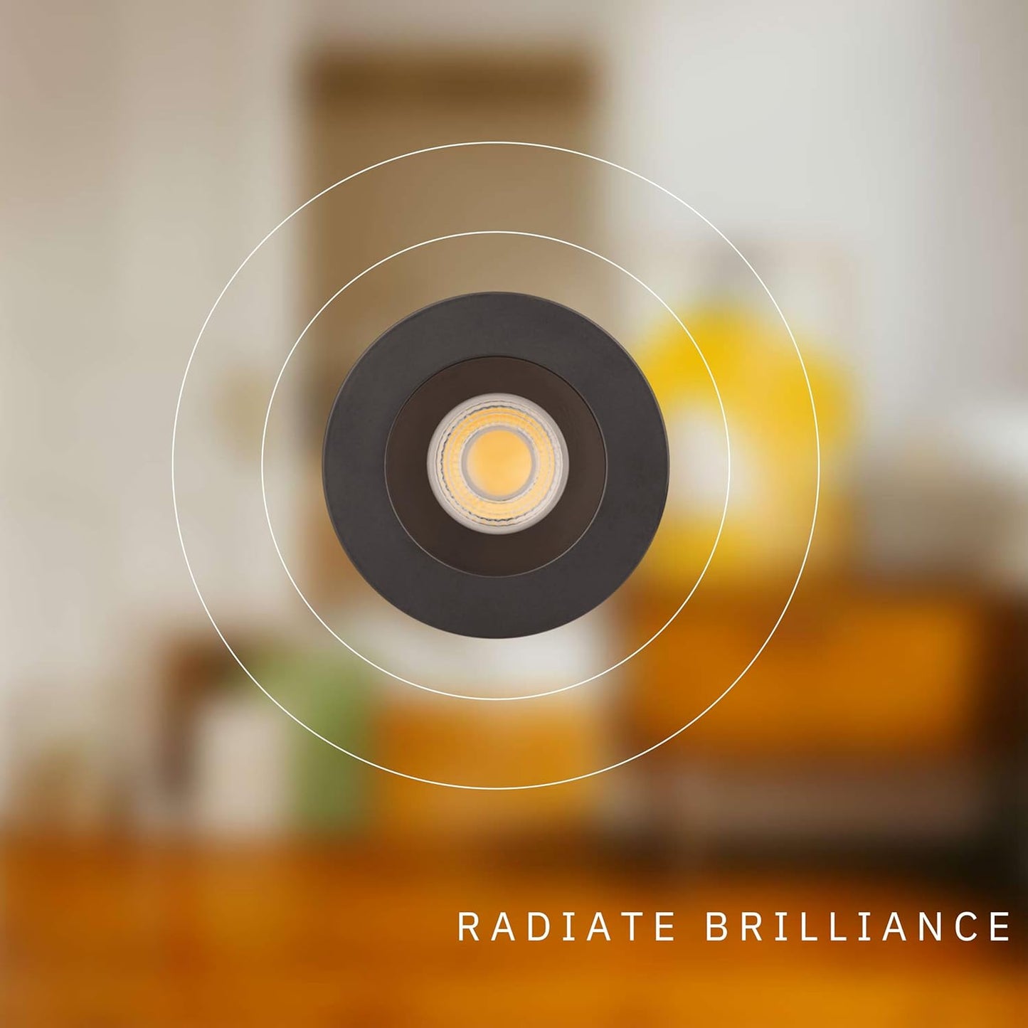 P-6023 3 Inch Black Round 24W 1800 Lumens 5CCT Recessed Light
