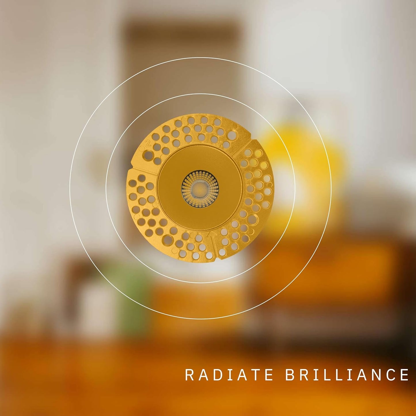 P-6415 2 Inch Trimless Round, Brass Finish 14/20W, 1200/1700 Lumens 5CCT Recessed Light