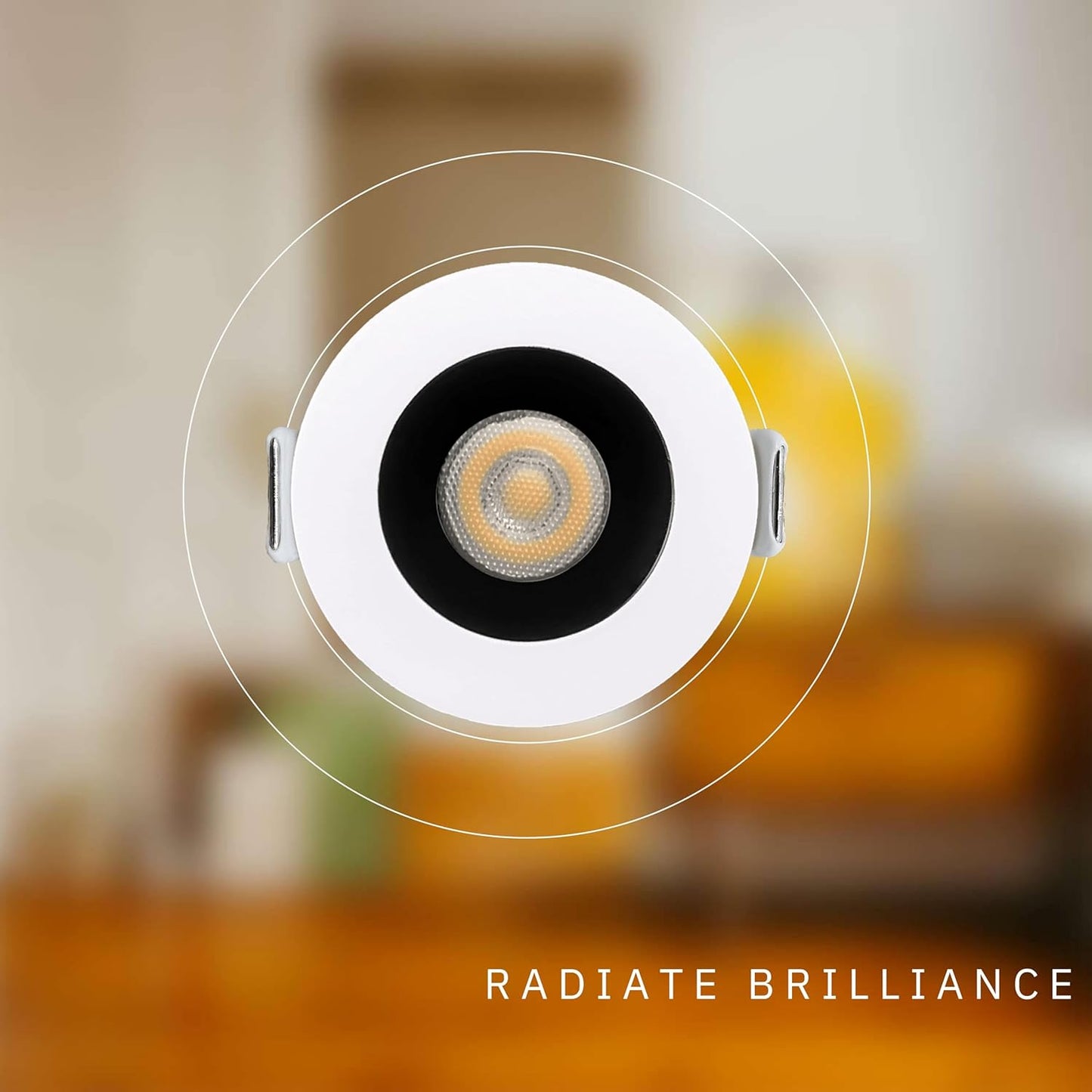 P-6337 1.5 Inch Round Two-Tone Smooth 7W 600 Lumens 5CCT Recessed Light