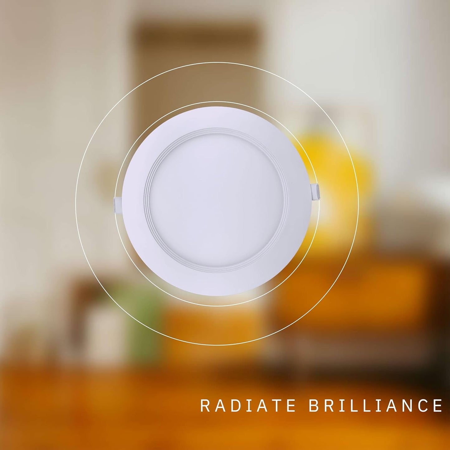 P-6333 6 Inch Baffle Round Trim White 20W 1800 Lumens 5CCT Slim Ultra-Thin Light