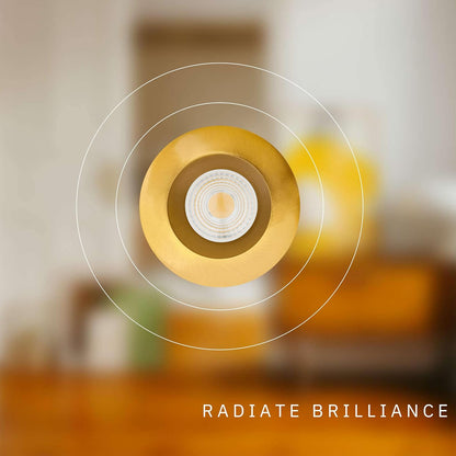 P-6450 4 Inch Round, Brushed Brass Finish 15 Watts, 1550 Lumens 5CCT Recessed Light