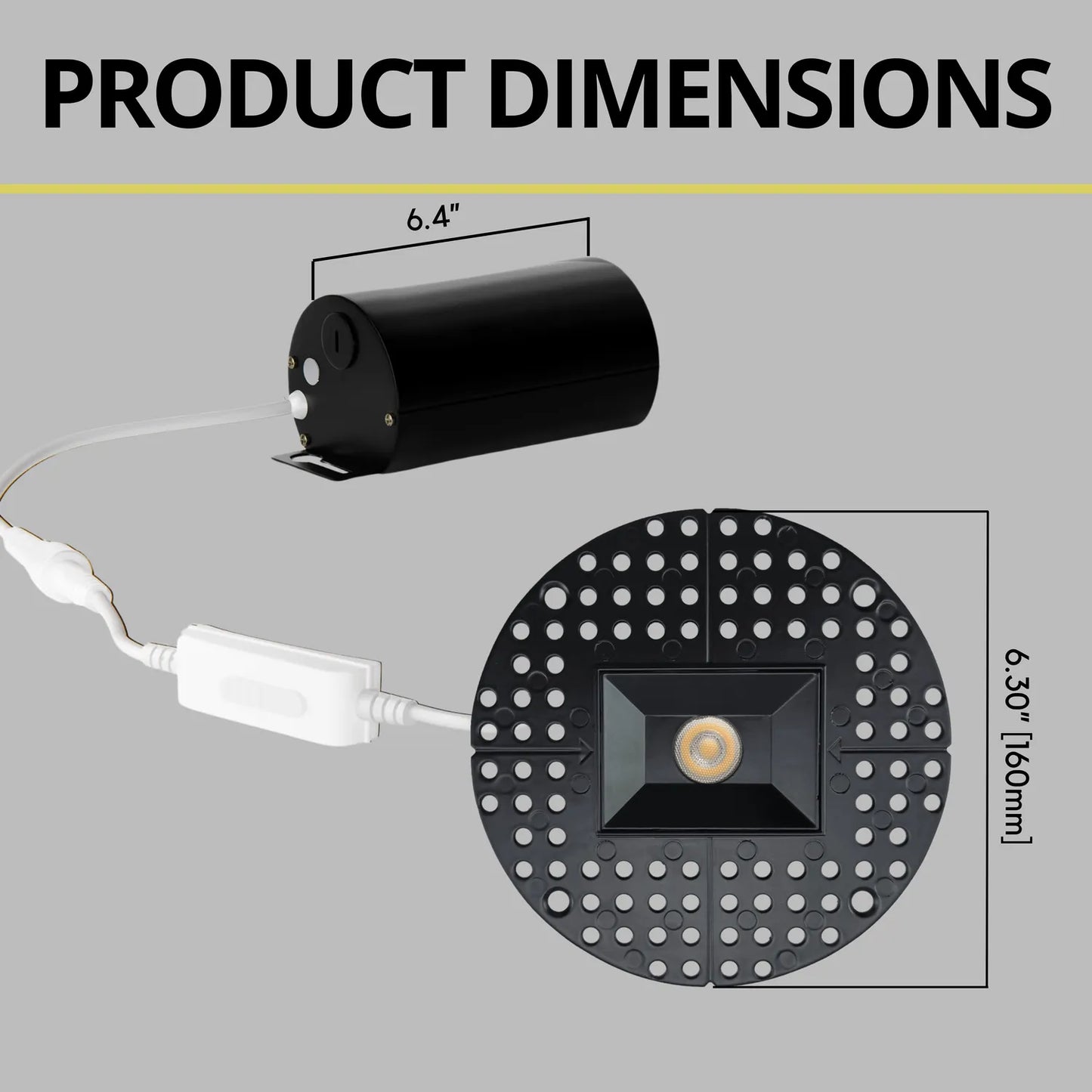 P-7359 1.5 Inch Trimless Ultra-Narrow Single Head Black HO, 15W, 1100 Lumens, 5CCT Recessed Light
