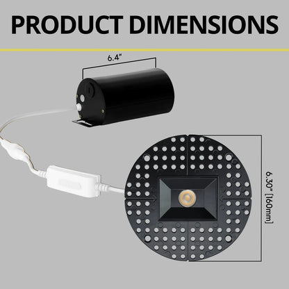 P-7359 1.5 Inch Trimless Ultra-Narrow Single Head Black HO, 15W, 1100 Lumens, 5CCT Recessed Light