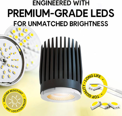P-7140 3.5 inch Engine HO 18-30W, 1700-2700 Lumens 5CCT Recessed Light
