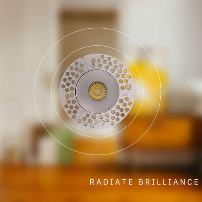 P-6412 2 Inch Trimless Round, Nickel Finish 14/20W, 1200/1700 Lumens 5CCT Recessed Light