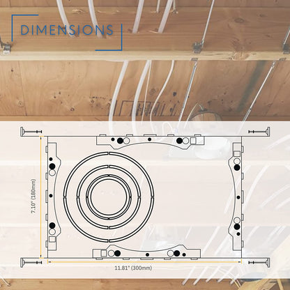 P-5266 New Construction Universal Mounting Plate for LED Recessed Lighting Kits