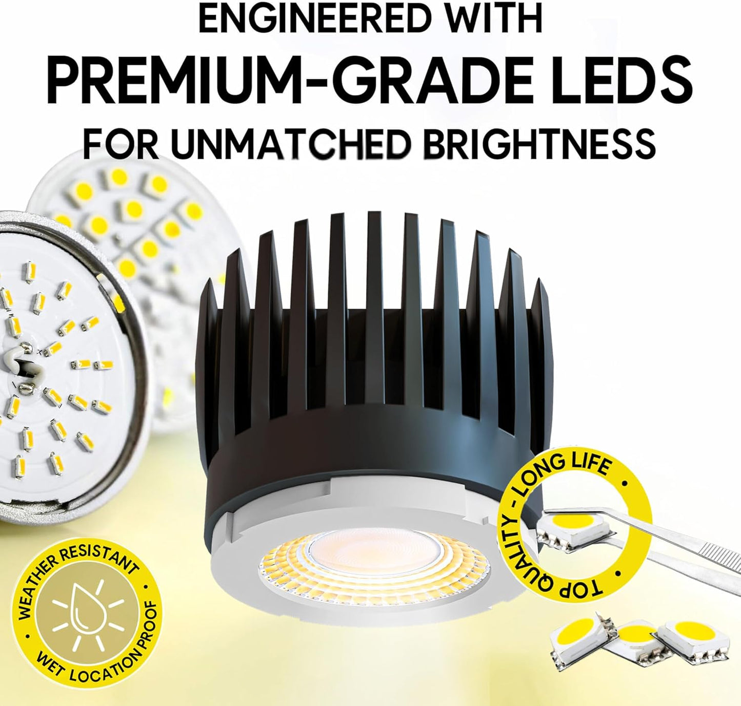 P-7105 3.5 inch Engine 15-9W, 1400-900 Lumens 5CCT Recessed Light