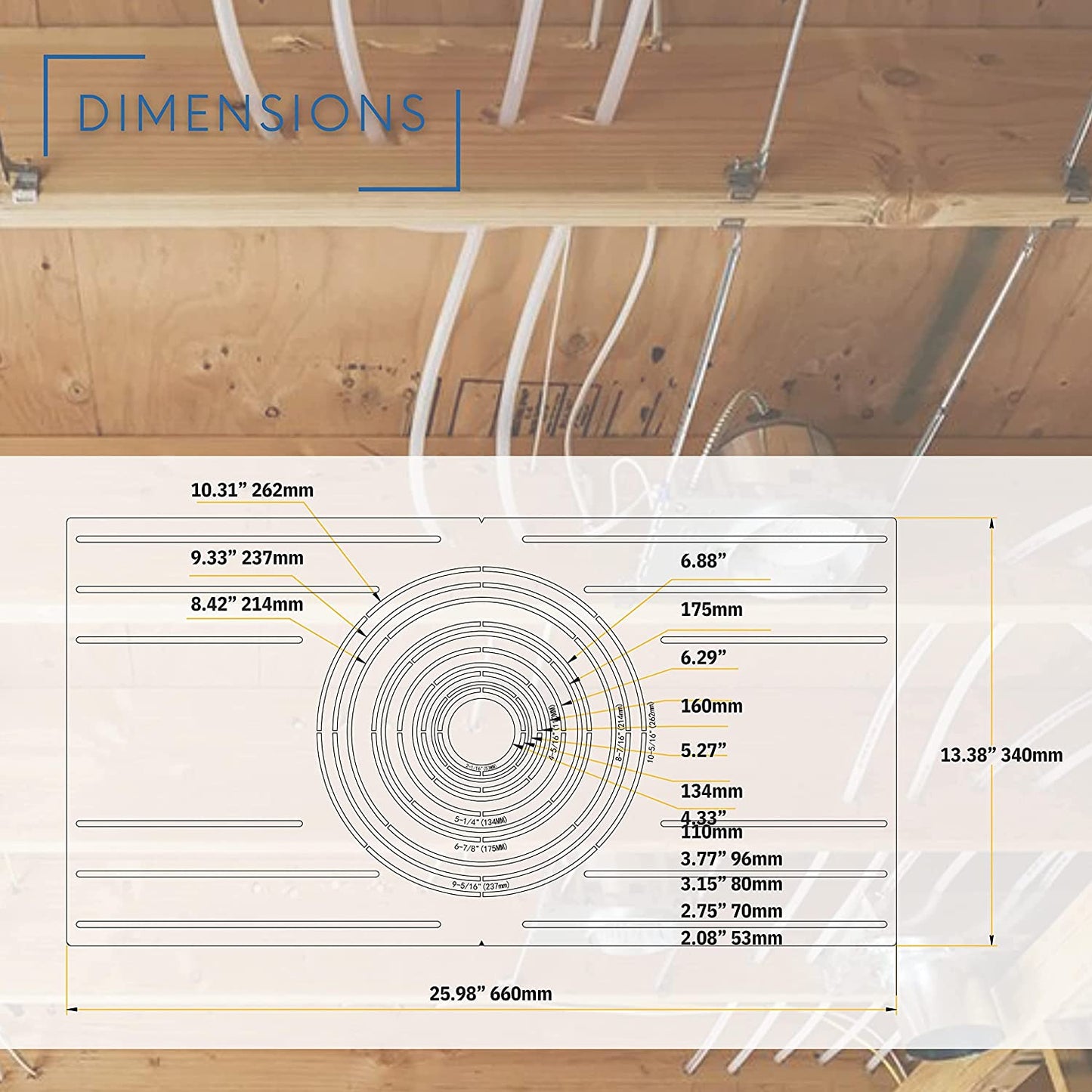 P-5267 2-10 Universal New Construction Plate for LED Recessed Lighting Kits