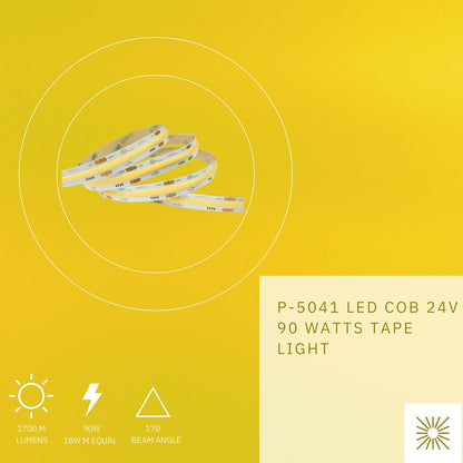 P-5041 COB LED 90W 1700M Lumens Neutral White 3500k Tape Light