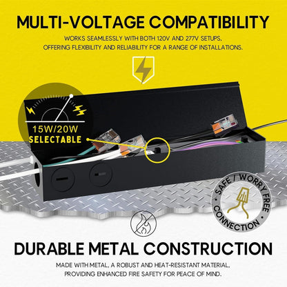 P-7480 3 inch Baffle Round White HO, 15/20W, 1400/2100 Lumens, 5CCT Recessed Light