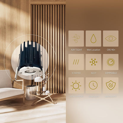 P-6137 1.5 Inch Engine 7W 500 Lumens 5CCT Recessed Light