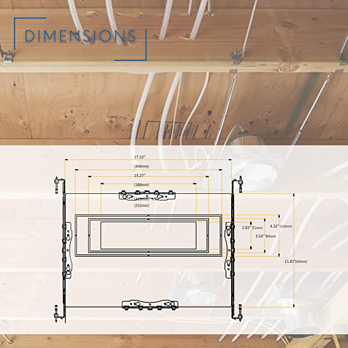 P-5270 4 Head Multiple Universal New Construction Plate for LED Recessed Lighting Kits