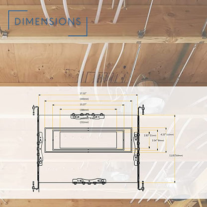 P-5270 4 Head Multiple Universal New Construction Plate for LED Recessed Lighting Kits