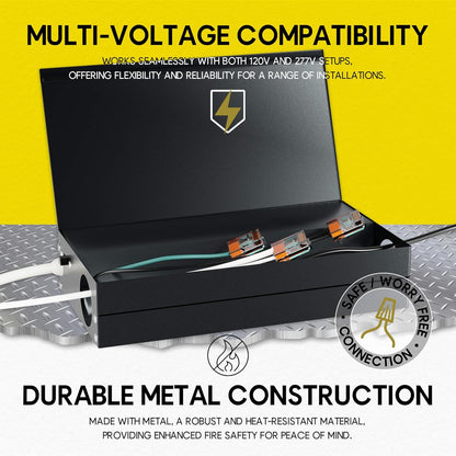 P-7468 4 inch Trimless Quadruple Head Round White HO, 80/128W, 9000/12000 Lumens, 5CCT Recessed Light