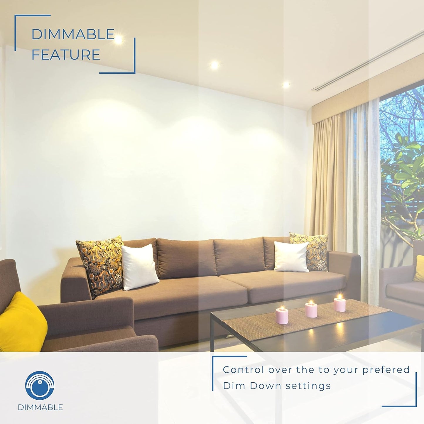 P-5993 3 Inch White Round 9W 850 Lumens 5CCT Recessed Light