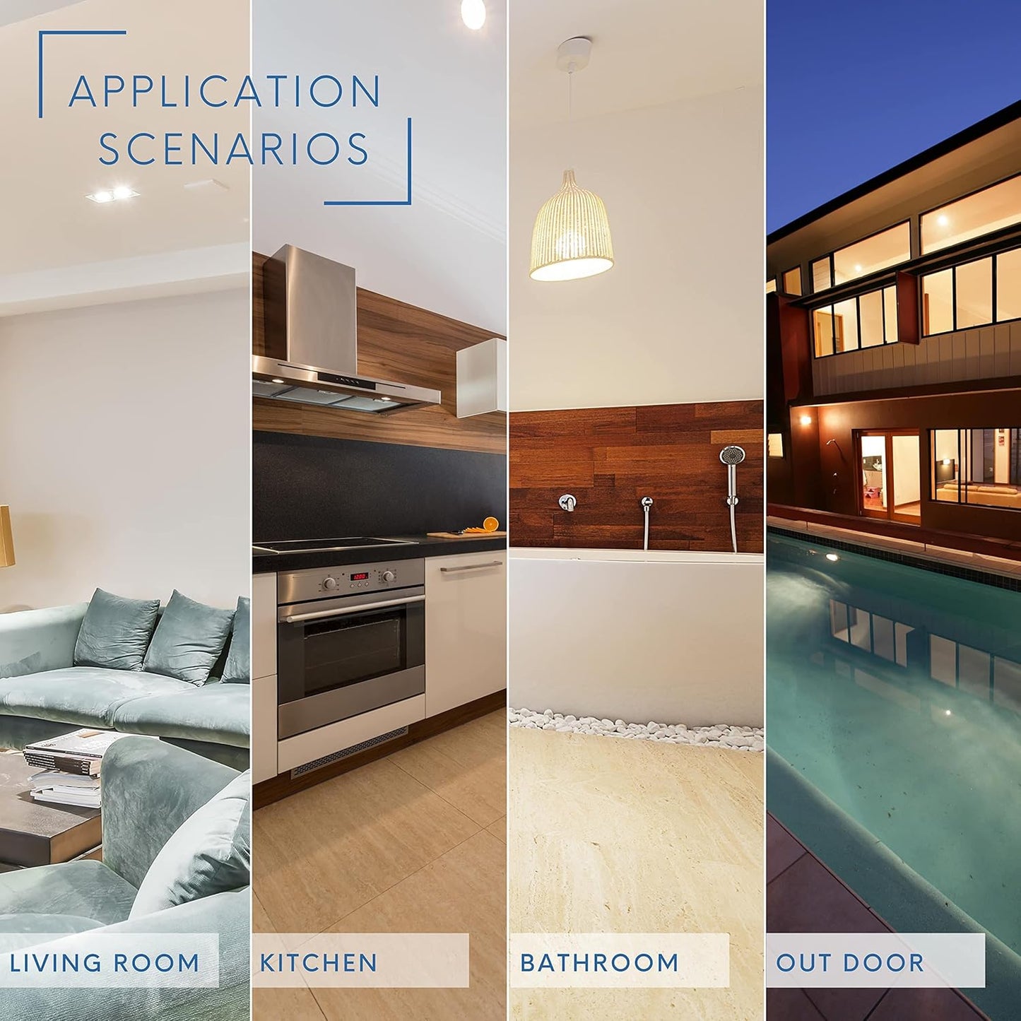 P-6002 3 Inch Brushed Nickel Square 9W 850 Lumens 5CCT Recessed Light