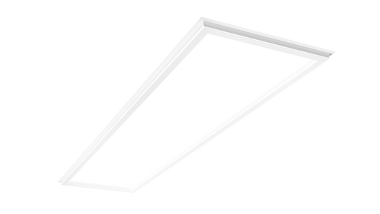 Perlglow P-12121 2600/3900/5200 Lumens 20/30/40W Watts Wet Rated Frosted 1x4 frame panel fixture + em Selectable CCT 30,35,41,50,65K
