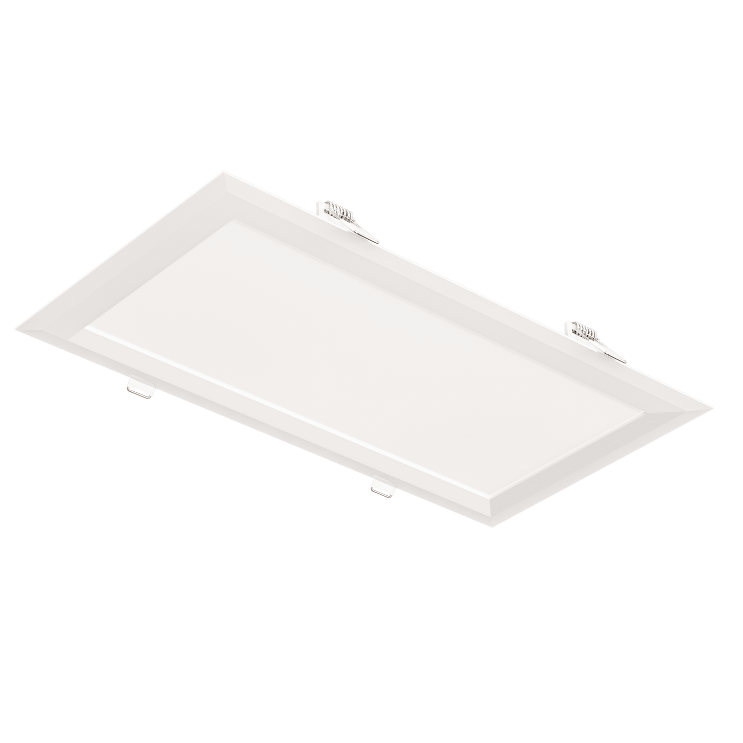Perlglow 6X1 24W 1900 Lumens Frosted White Finish Rectangle Shape Trimmed Style Wet Rated Selectable CCT 27,30,35,41,50K Rectangular Flushed Slim