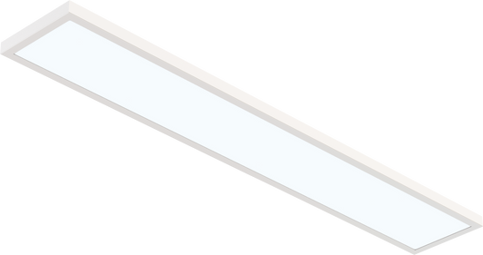Perlglow 6X3 20/25/30W 2200/2750/3300 Lumens Frosted White Finish Rectangle Shape Wet Rated Selectable CCT 30,35,41,50,65K Surface Mount Panel