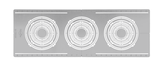 Perlglow P-19968 flat multi hole 8" on-center nc plate 9 sizes