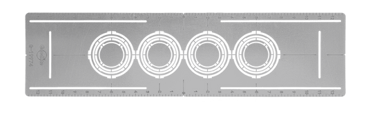Perlglow P-19974 flat multi hole 4" on-center nc plate 4 sizes