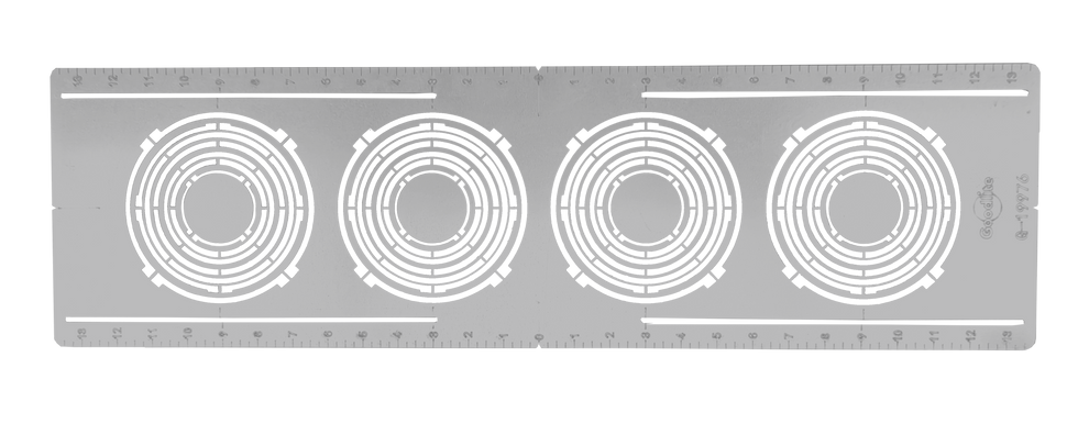 Perlglow P-19976 flat multi hole 6" on-center nc plate 7 sizes