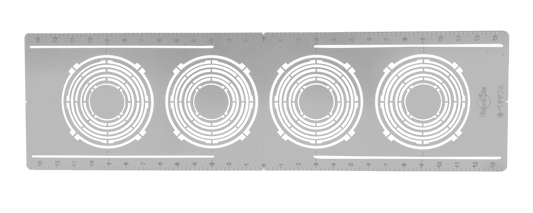 Perlglow P-19976 flat multi hole 6" on-center nc plate 7 sizes