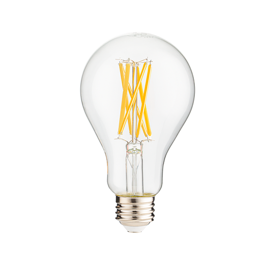 Perlglow 15 Watts A21 Shape E26 Base Type 1600 Lumens Clear LED Light Bulb 3000K Warm White