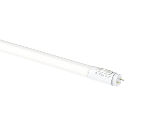 Perlglow 42W 8 Ft T8 Shape Single Pin Base Glass Lens Type B Ballast Bypass Clear LED Tube Light 5000k Super White