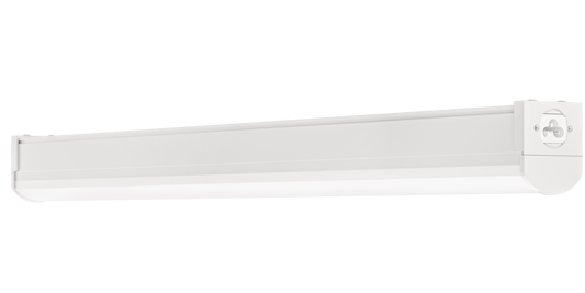 Perlglow 2 Ft 12/24W 1200/2400 Lumens Frosted White Finish Linear Shape Damp Rated Selectable CCT 30,35,41,50,65K Linkable Linear Fixture